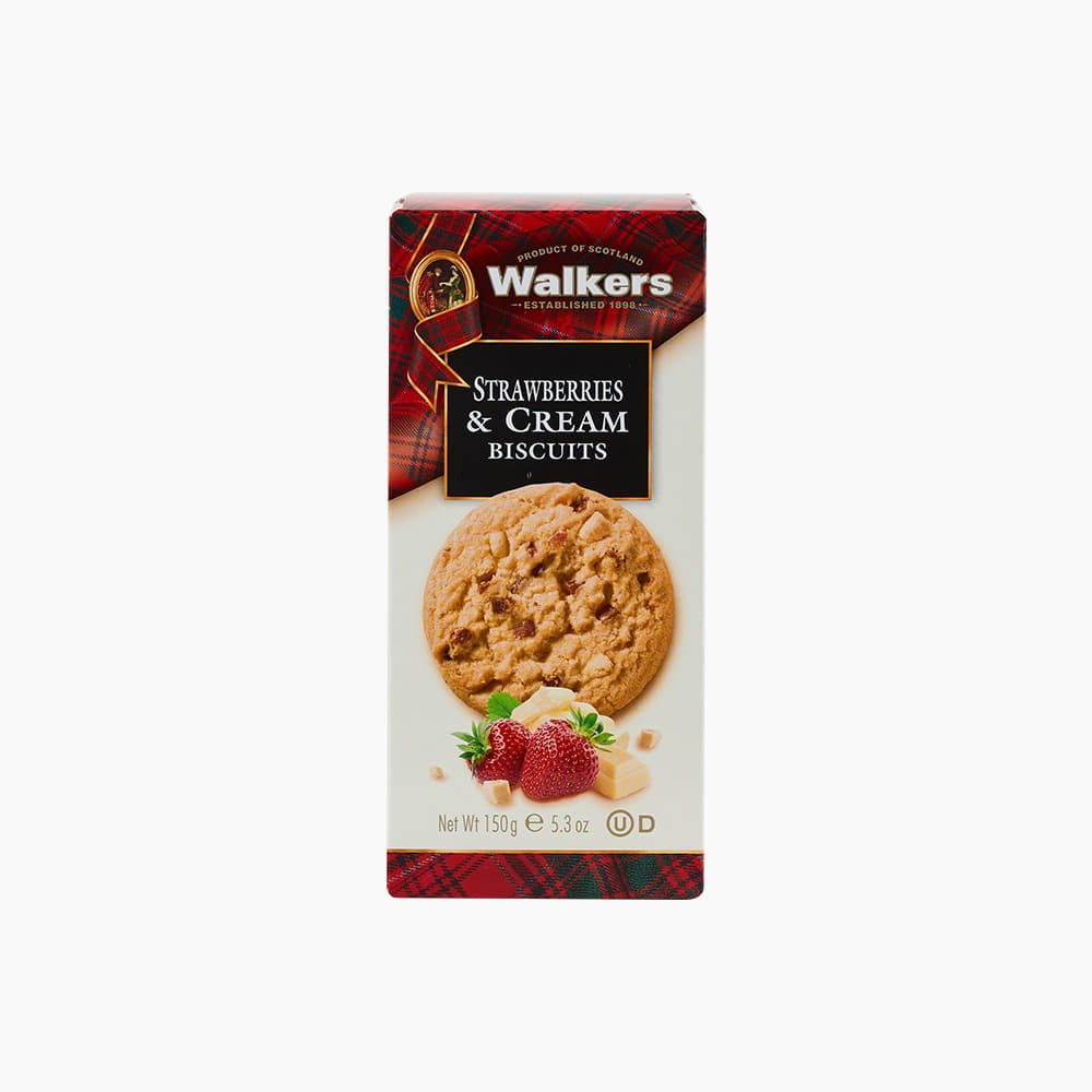 [Walkers] Strawberry &amp; Cream Biscuit 150g