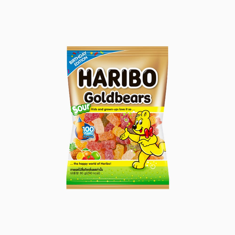 [Haribo] Gold Bear sour 80g