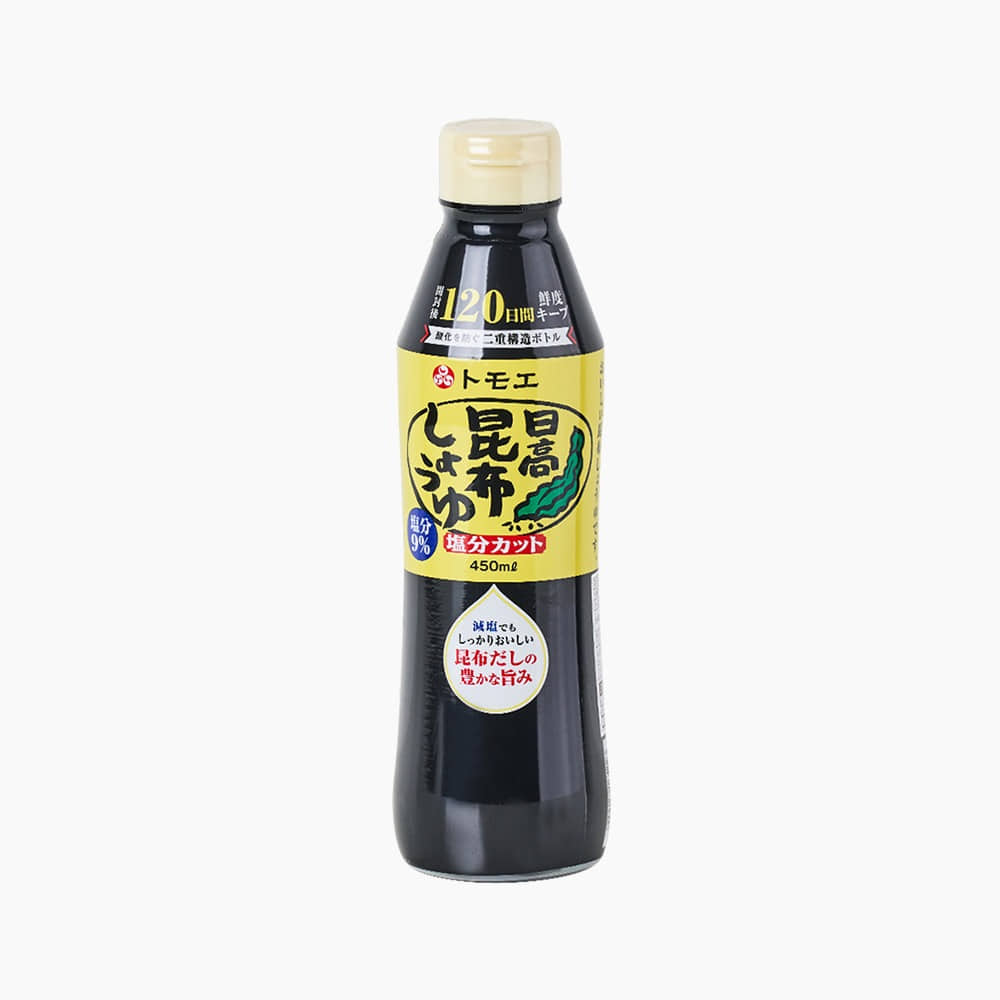 [Hokkaido] Tomoe low-salt kelp soy sauce 450ml